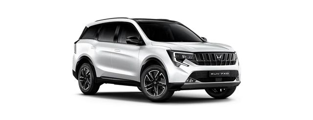 Mahindra XUV 7XO in Everest White (dual tone)