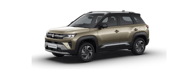 Maruti Suzuki Brezza in Lustrous Beige with Bluish Black 4 roof