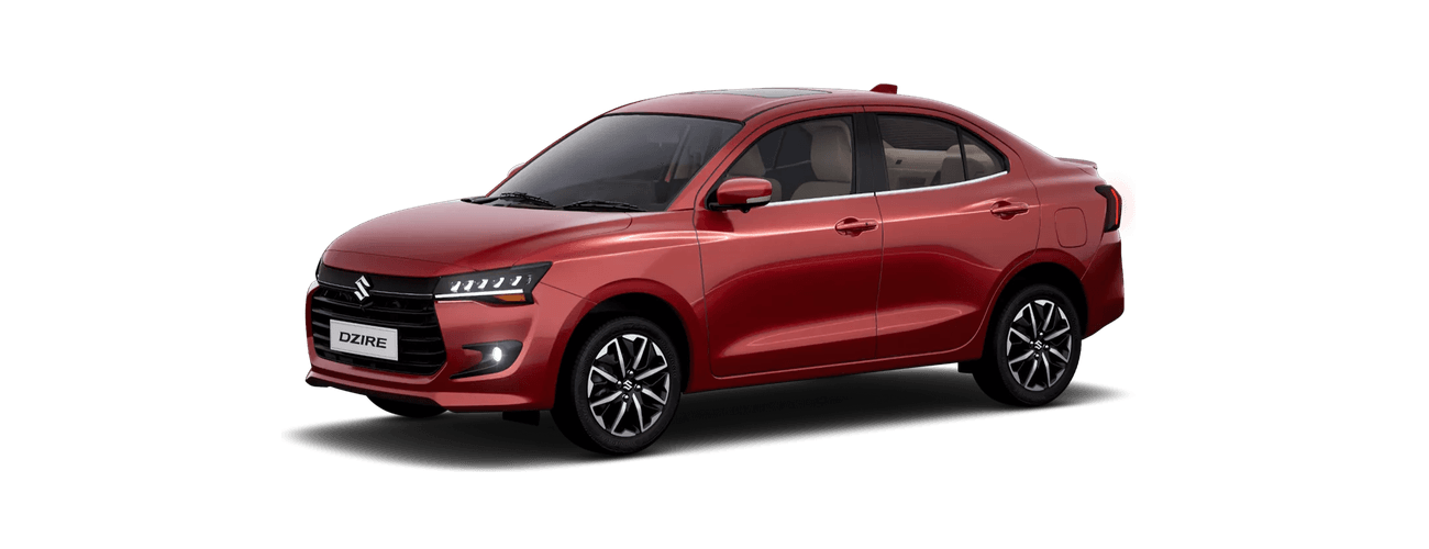 Maruti Suzuki Dzire in Gallant Red