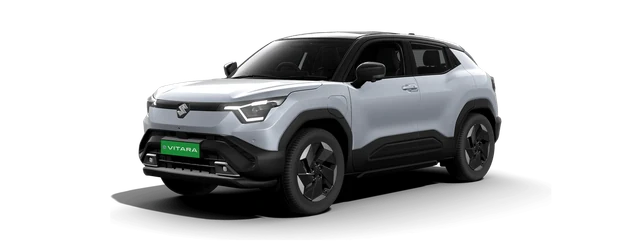 Maruti Suzuki e Vitara in Splendid Silver with Bluish Black Roof