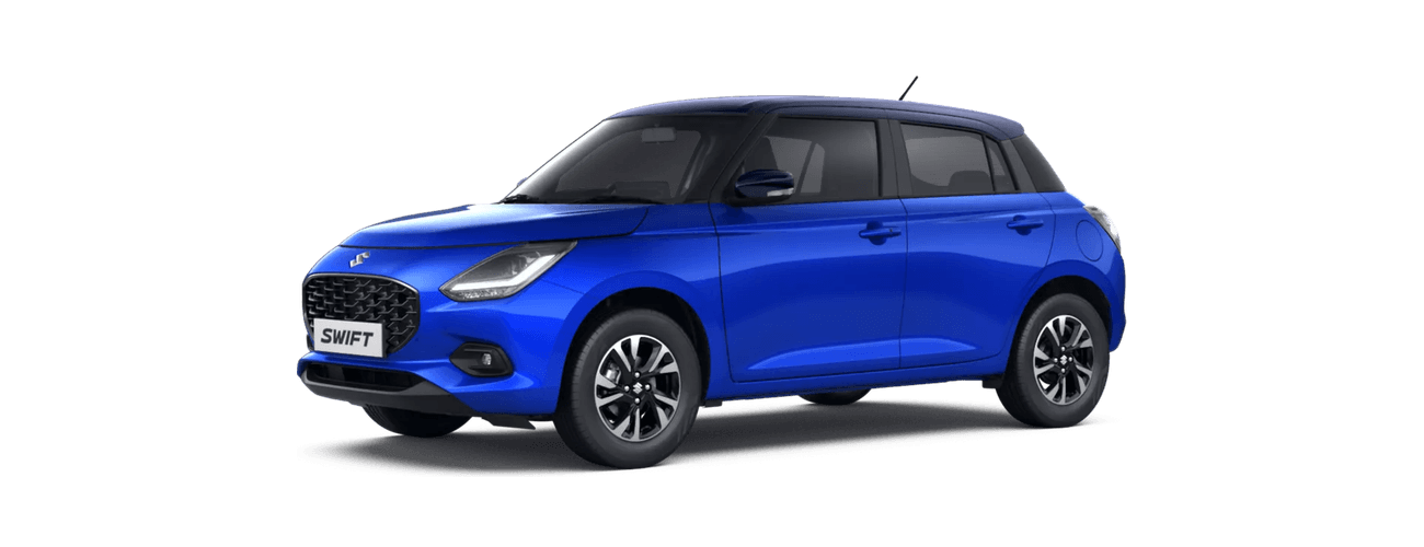 Maruti Suzuki Swift in Luster Blue with Midnight Black