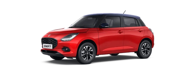 Maruti Suzuki Swift in Sizzling Red With Midnight Black