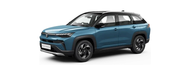 Maruti Suzuki Victoris in Eternal Blue with Bluish Black Roof