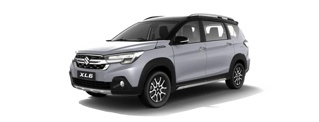 Maruti Suzuki XL6 in Splendid Silver with Midnight Black Roof
