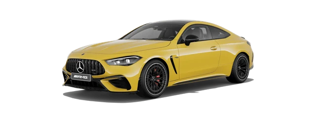 Mercedes-Benz AMG CLE 53 Coupe in MANUFAKTUR Sun Yellow Non-metallic