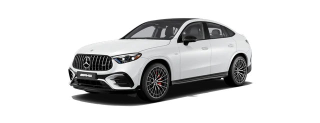 Mercedes-Benz AMG GLC 43 Coupe in MANUFAKTUR Opalite White Bright