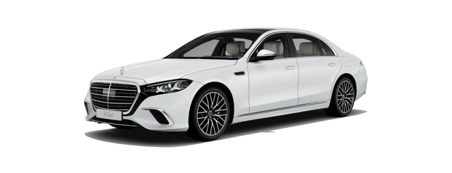 Mercedes-Benz S-Class in MANUFAKTUR Opalite White Bright