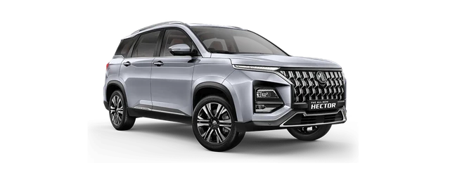 MG Hector Plus in Aurora Silver