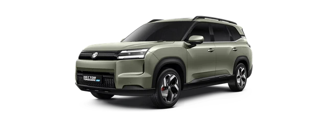 MG Hector Tomahawk EV in Khaki Green