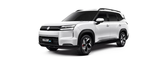 MG Hector Tomahawk EV in Pearl White