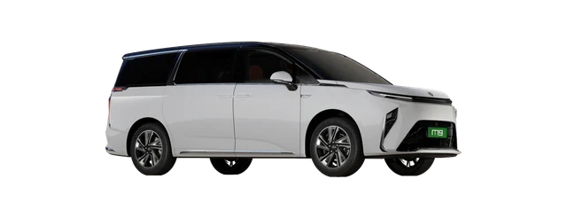 MG M9 in Pearl White with Black Roof