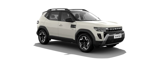 Renault Duster in Pearl White with Stealth Black Roof