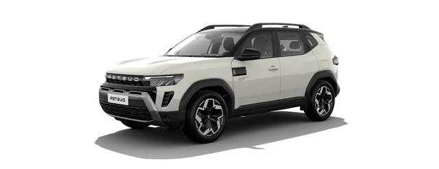 Renault Duster in Pearl White with Stealth Black Roof