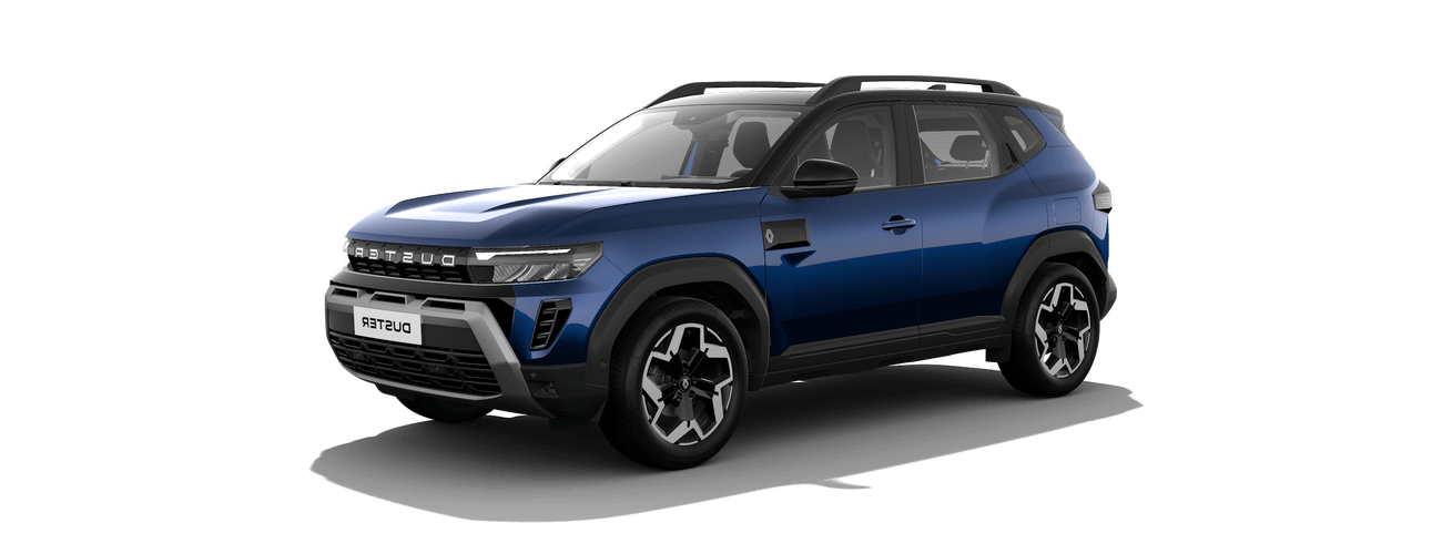 Renault Duster in River Blue with Stealth Black Roof