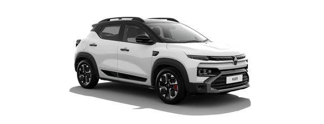 Renault Kiger in Ice Cool White with Mystery Black Roof