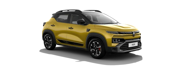 Renault Kiger in Oasis Yellow with Mystery Black Roof