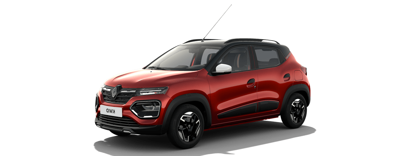 Renault Kwid in Fiery Red with Mystery Black Roof
