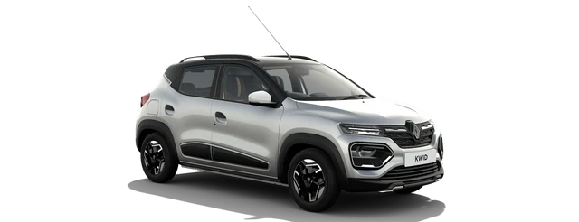 Renault Kwid in Moonlight Silver with Mystery Black Roof