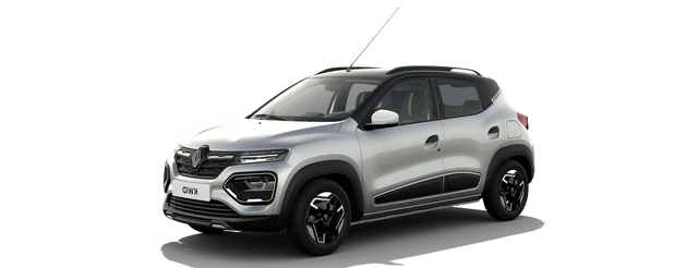 Renault Kwid in Moonlight Silver with Mystery Black Roof