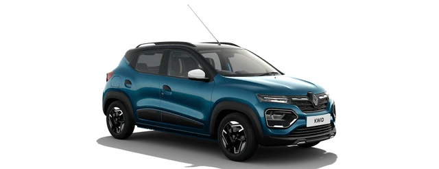 Renault Kwid in Zanskar Blue with Mystery Black Roof