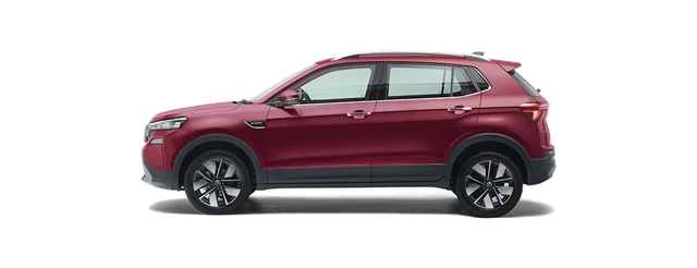 Skoda Kushaq in Cherry Red
