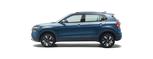 Skoda Kushaq in Lava Blue