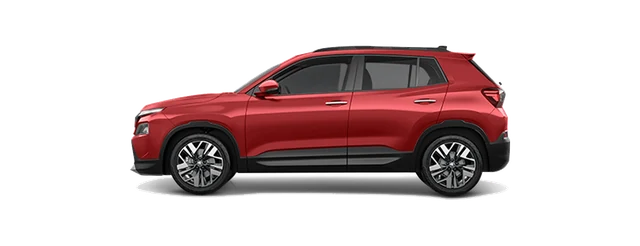 Skoda Kylaq in Cherry Red