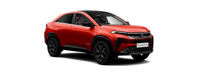 Tata Curvv in Flame Red