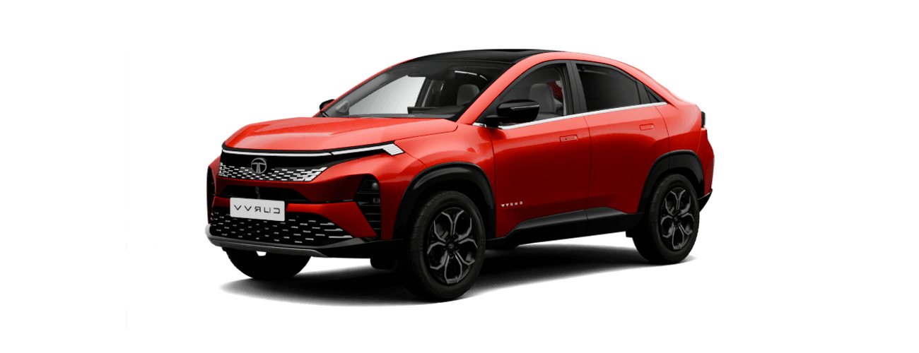 Tata Curvv in Flame Red