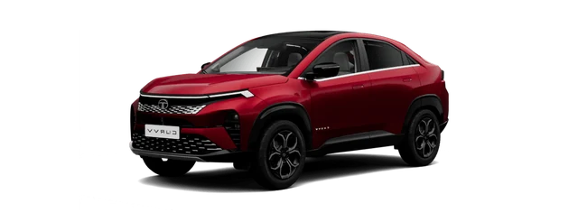 Tata Curvv in Nitro Crimson