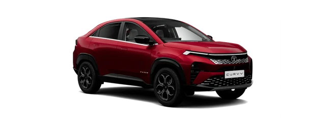 Tata Curvv in Nitro Crimson