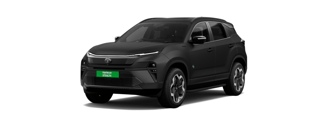 Tata Harrier EV in Matte Stealth Black