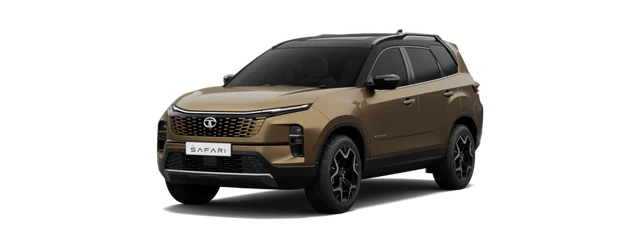 Tata Safari in Cosmic Gold