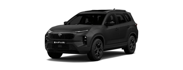 Tata Safari in Matte Stealth Black