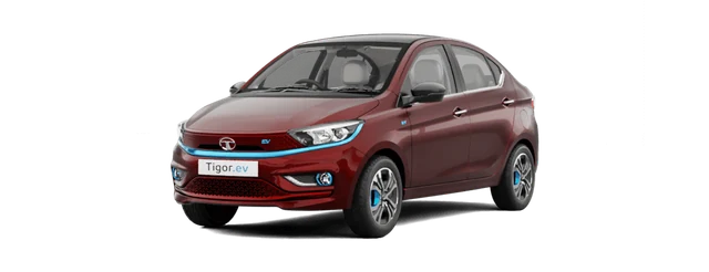 Tata Tigor EV in Magnetic Red