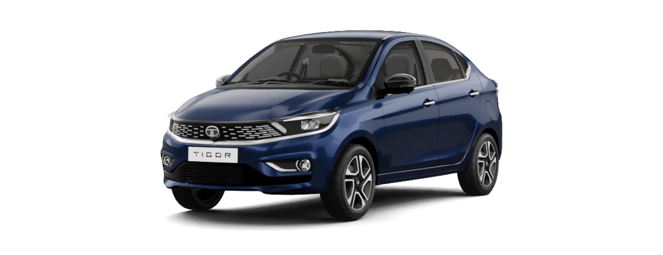 Tata Tigor in Arizona Blue
