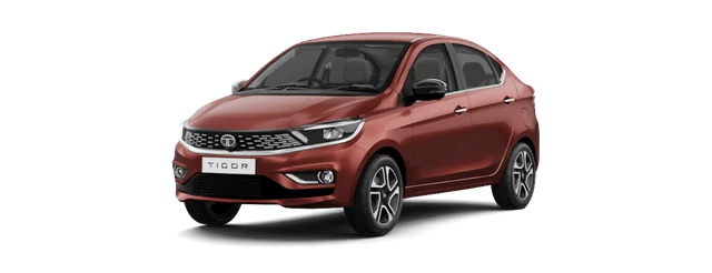 Tata Tigor in Classy Red