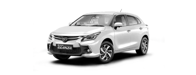 Toyota Glanza in Cafe White