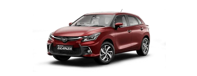 Toyota Glanza in Sportin Red
