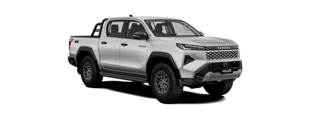 Toyota Hilux in Platinum Pearl White Metallic