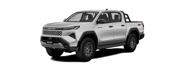 Toyota Hilux in Platinum Pearl White Metallic