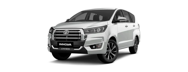 Toyota Innova Crysta in Platinum White Pearl