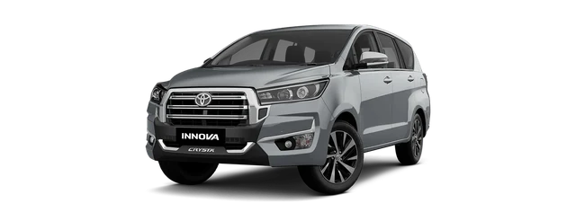 Toyota Innova Crysta in Silver Metallic