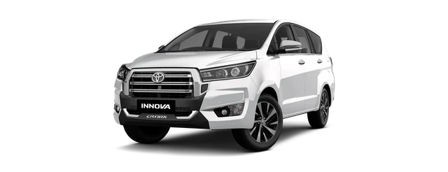 Toyota Innova Crysta in Super White