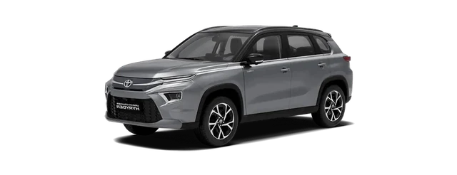 Toyota Urban Cruiser Hyryder in Enticing Silver X Midnight Black