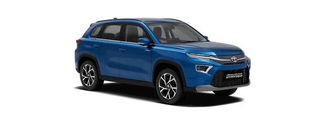 Toyota Urban Cruiser Hyryder in Speedy Blue