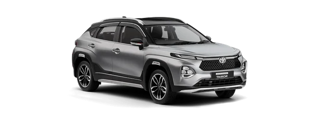 Toyota Urban Cruiser Taisor in Enticing Silver X Midnight Black