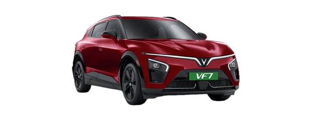 VinFast VF 7 in Solar Ruby