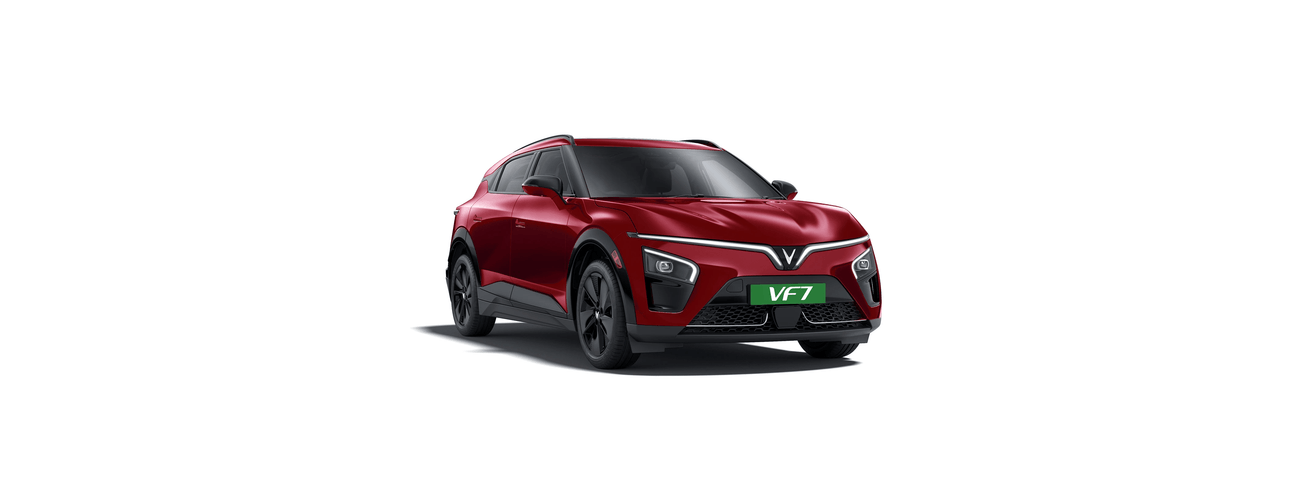 VinFast VF 7 in Solar Ruby