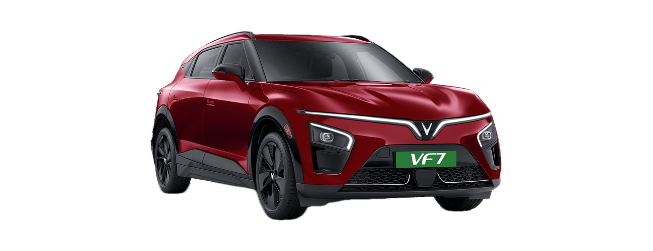 VinFast VF 7 in Solar Ruby